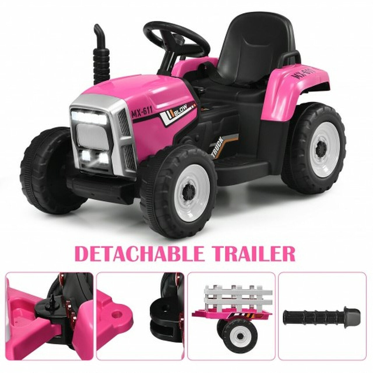 12v 7ah Kids Battery Powered Electric Tractor With Trailer *FULLY ASSEMBLED*