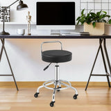 Pneumatic Work Stool Rolling Swivel Task Chair - HW66217BK