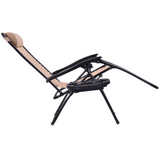 1 PIECE Folding Lounge Chair with Zero Gravity, slight damage but functional - NO CUP HOLDER