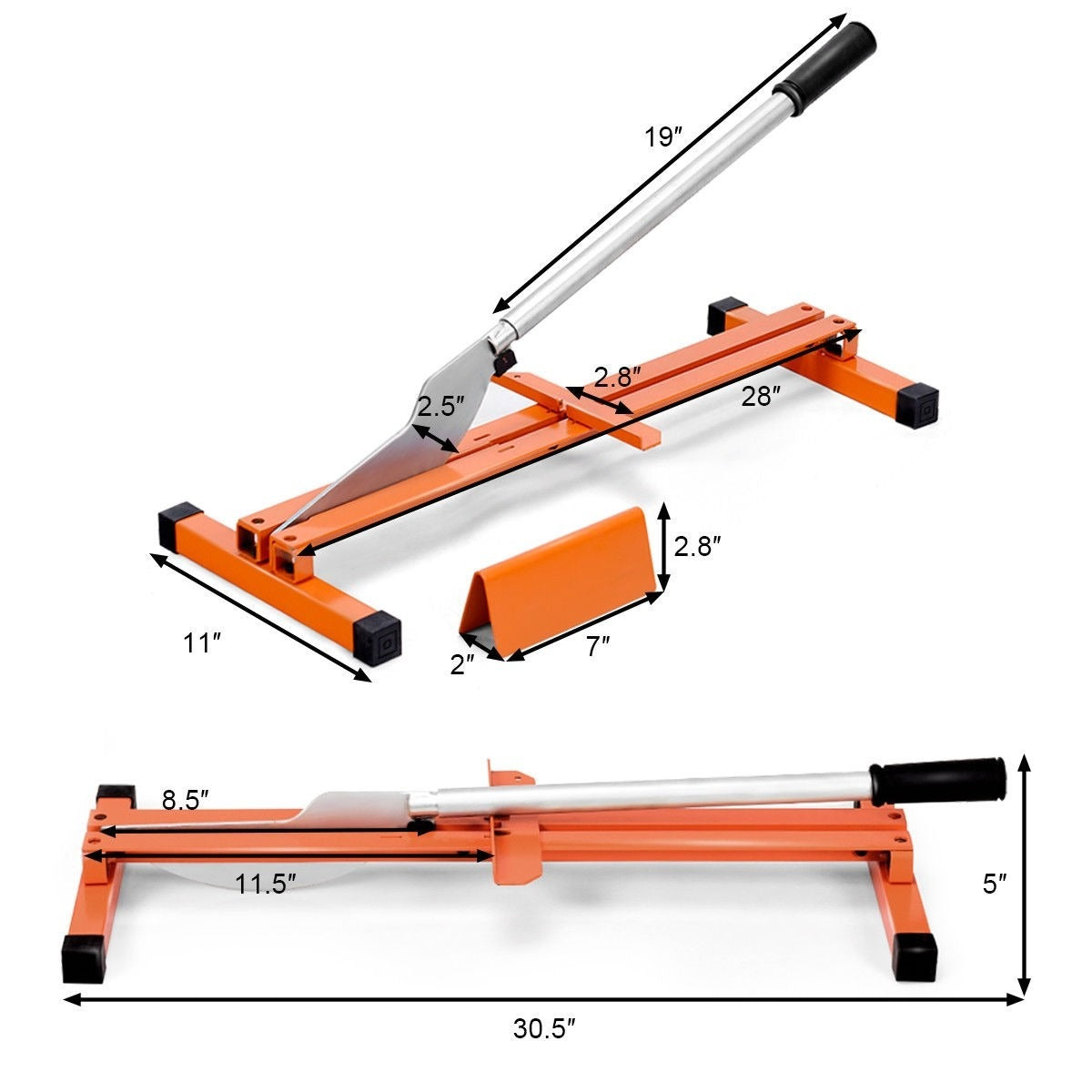 Laminate Flooring Cutter Hand Tool V-Support Heavy Duty Steel