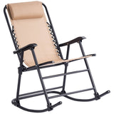 Copy of Outdoor Patio Headrest Folding Zero Gravity Rocking Chair