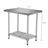 Stainless Steel Commercial Kitchen Food Prep Table *SCRATCH & DENT*